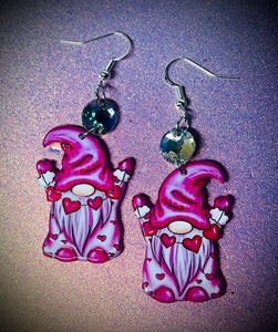 Valentines gnome dangles