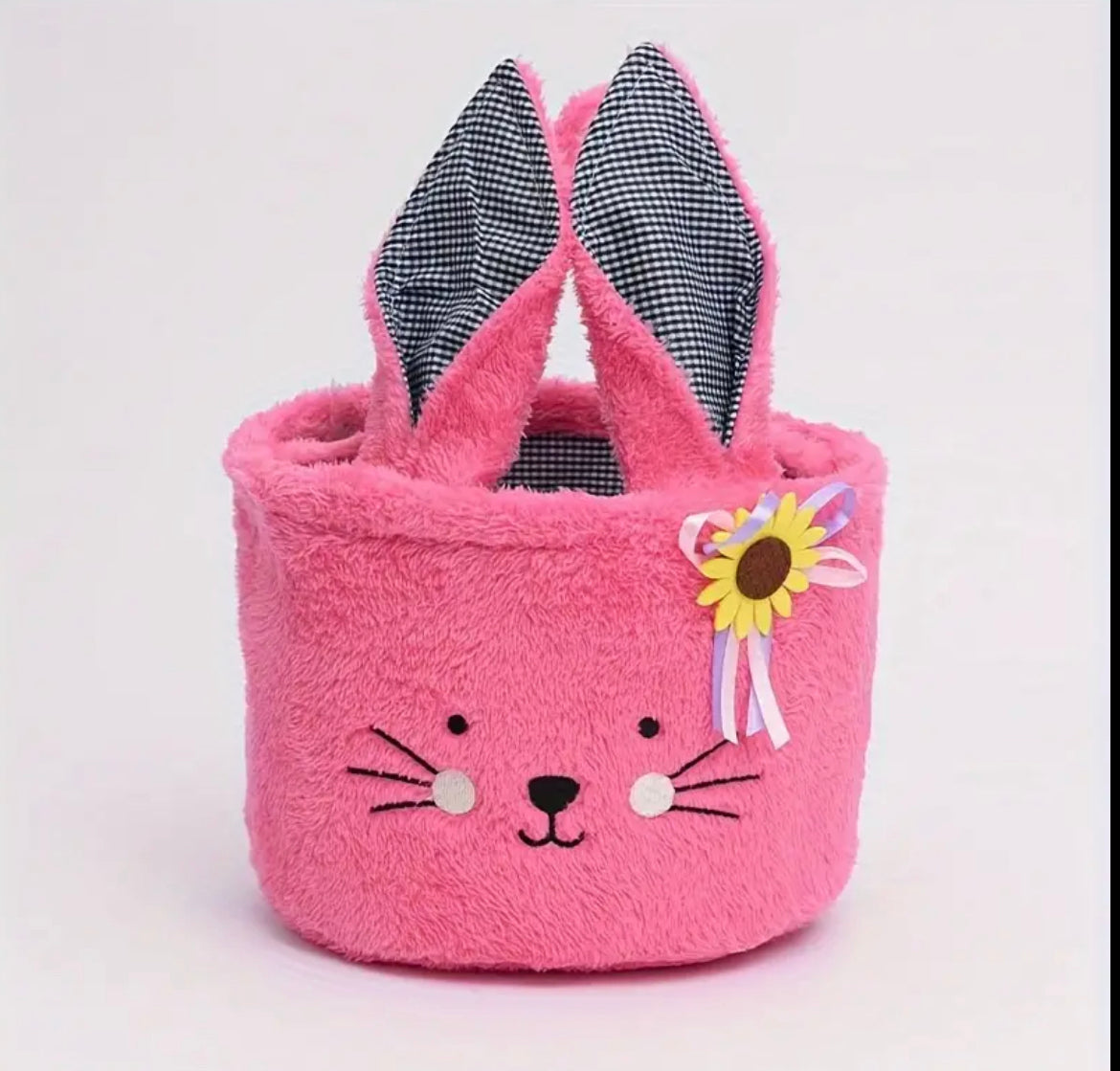 Personalized pink easter basket