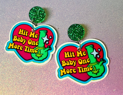 Hit me baby one more time earrings