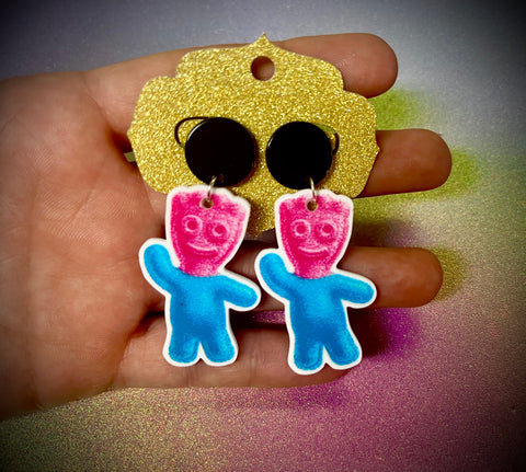 Sour patch earrings