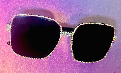 Ab rhinestone Bling sunglasses