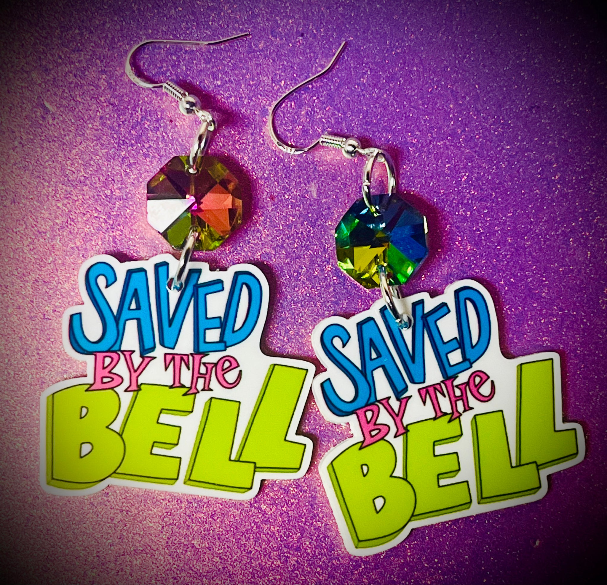 Saved by the bell dangle earrings