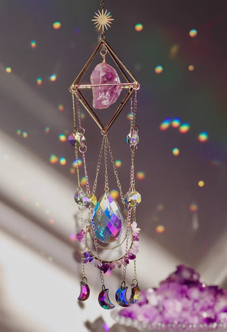 Amethyst suncatcher LARGE