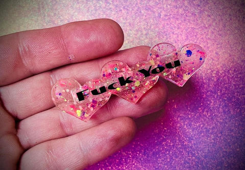 Fuck you hair clip