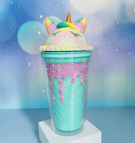 9 inch PERSONALIZED unicorn tumbler cup