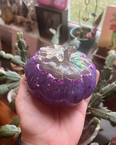Purple pumpkin jar