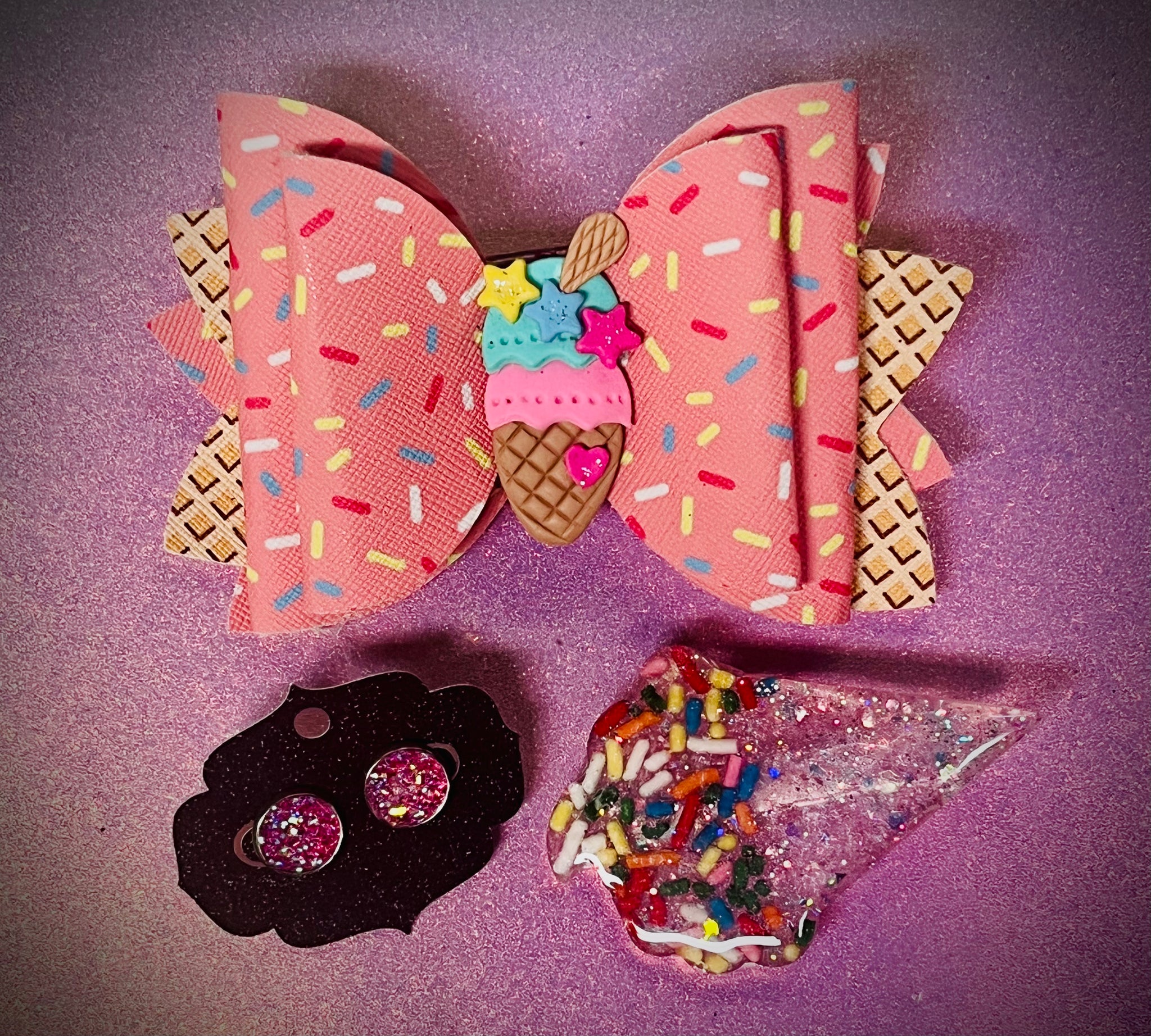 Ice cream Hair accessories bundle