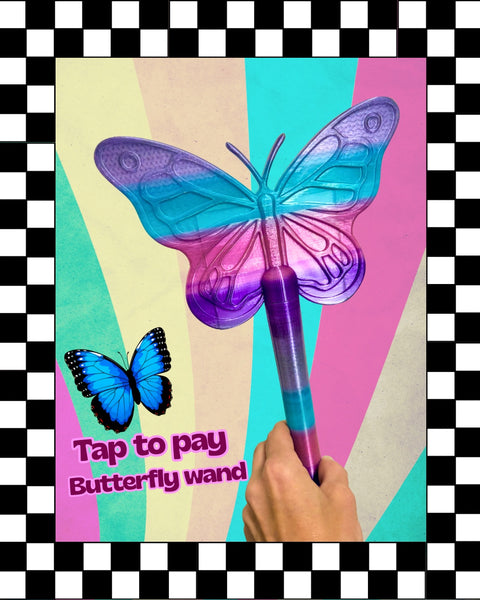 Butterfly tap to pay wand