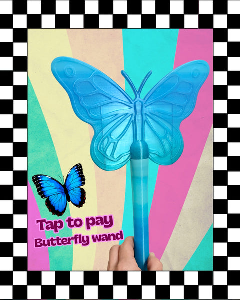 Butterfly tap to pay wand