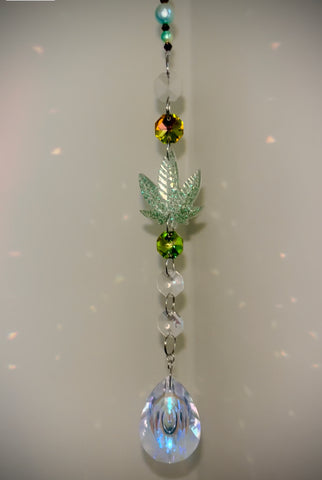 Pot leaf suncatcher