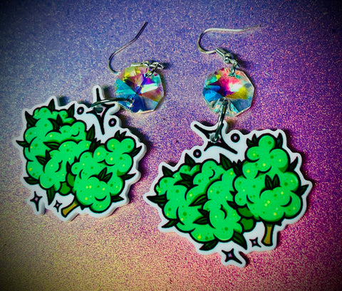 Nug dangle earrings