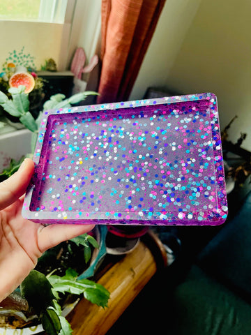 Purple rolling tray