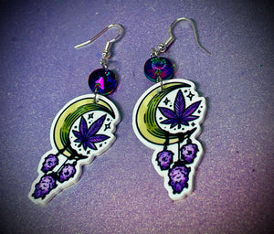 Moon bud earrings