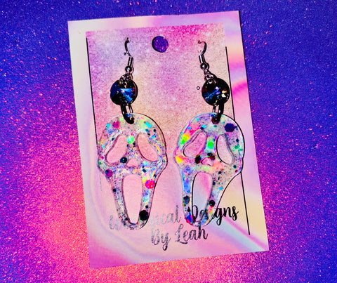 Holographic ghostface dangles