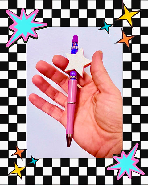 Kawaii star fidget spinner ink pen