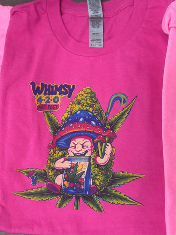 Whimsy fest pink shirt small