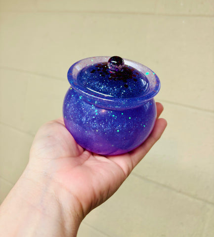 Purple sugar style stash jar