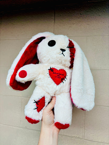 Goth bunny plush