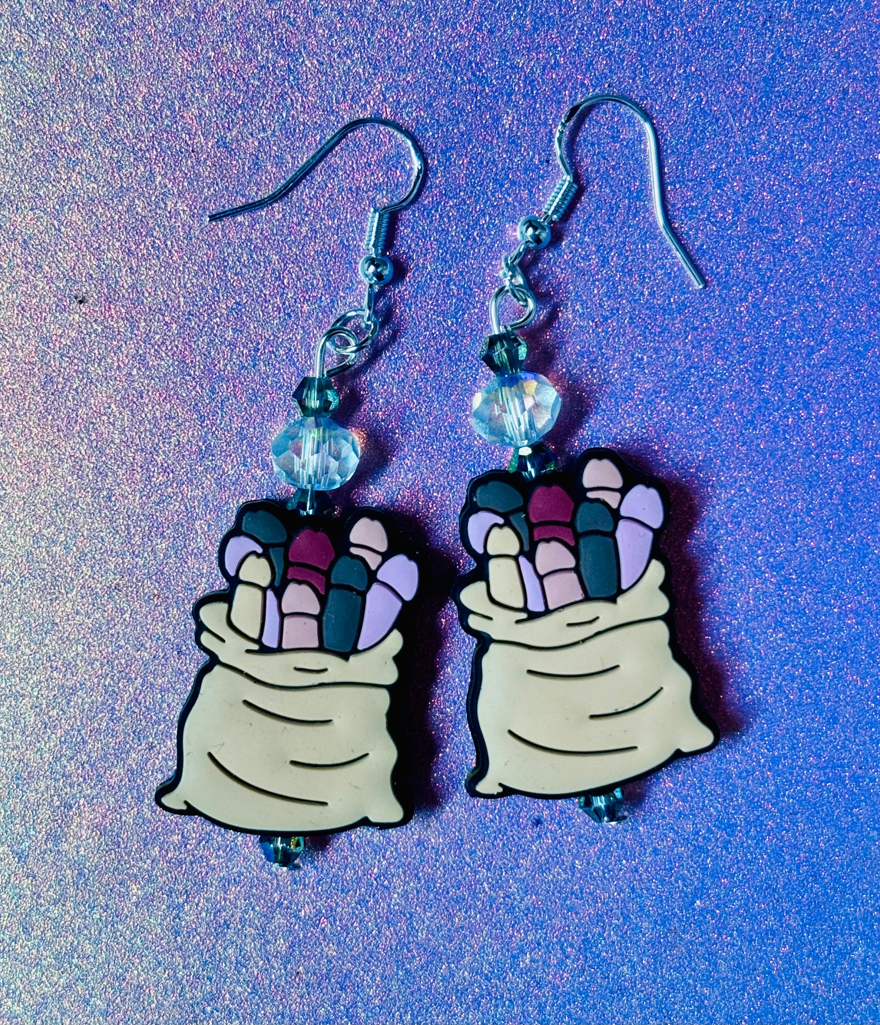 Bag of dicks earrings