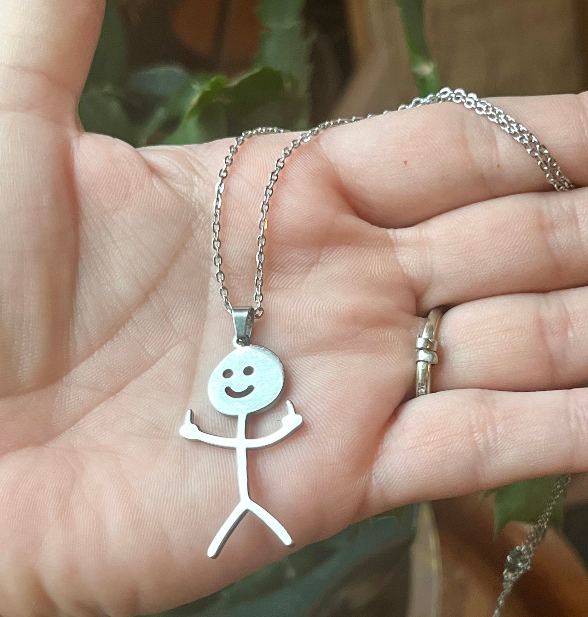 Flipping the bird necklace