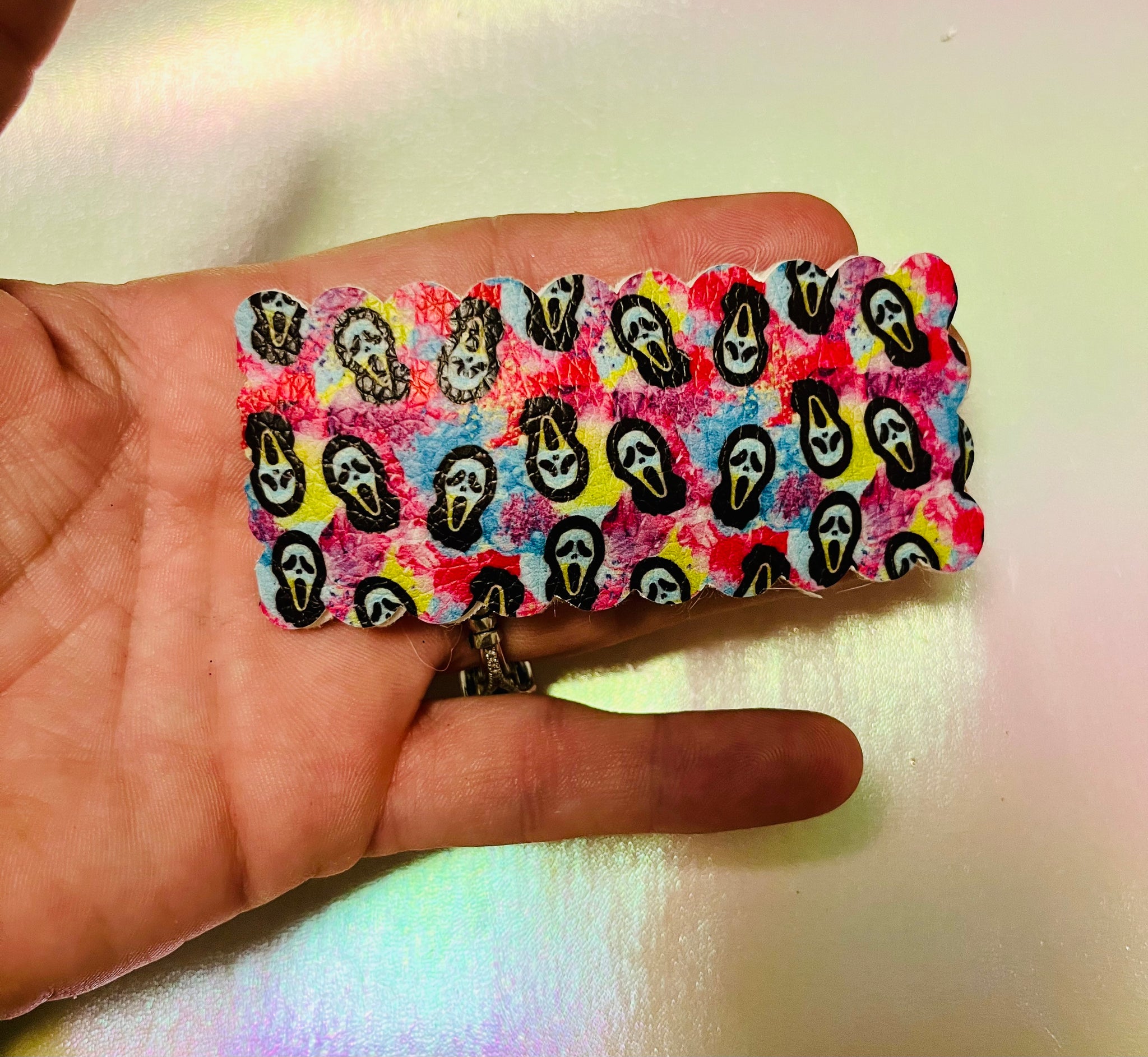 Ghostface hair clips square