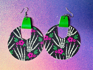 Floral Skeleton earrings