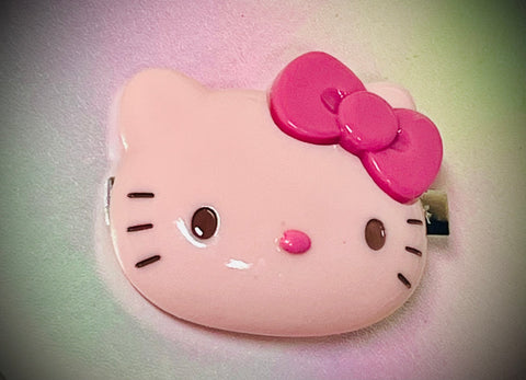 Jumbo Anime kitty hair clip