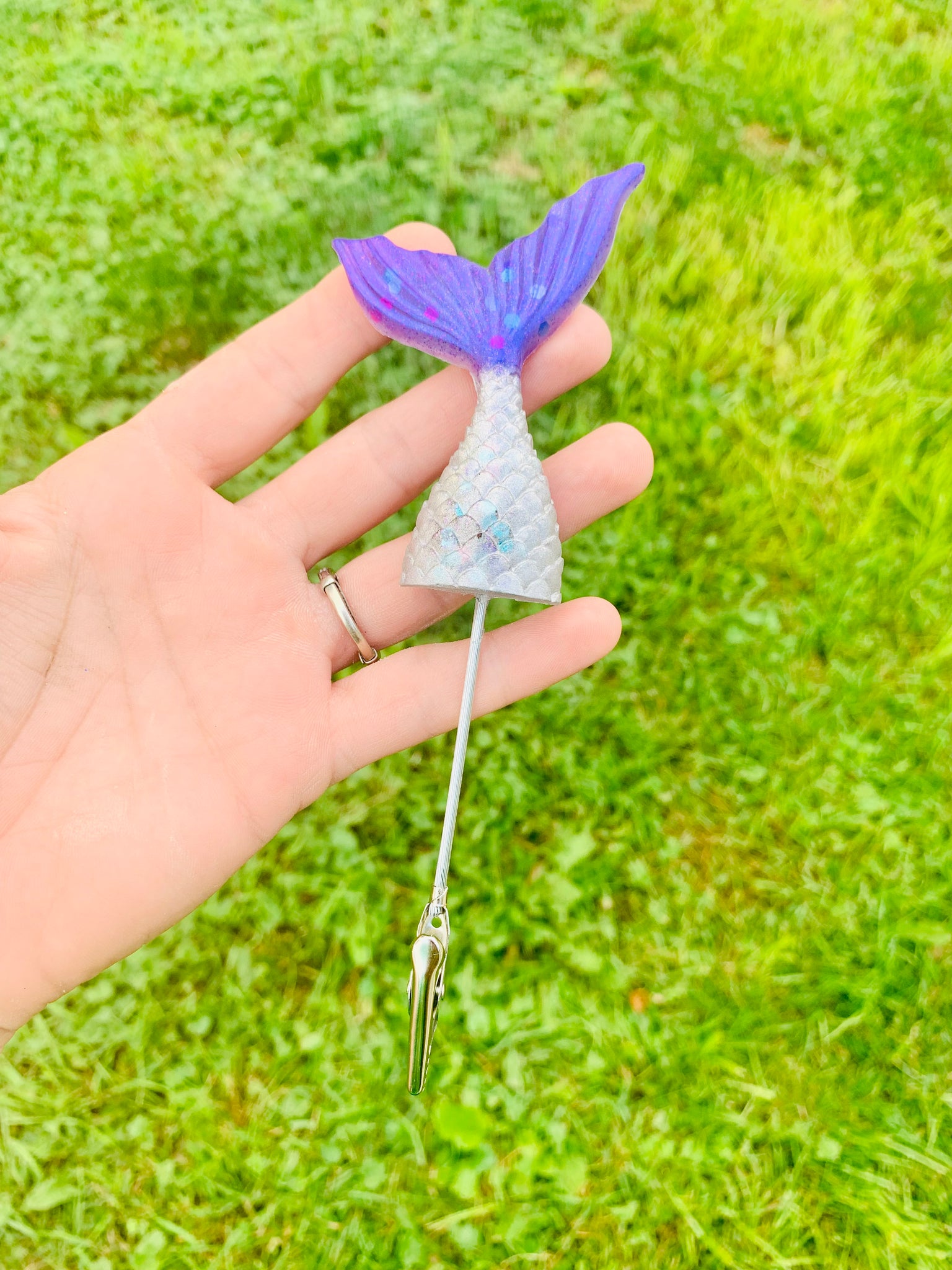 Mermaid tail roach clip
