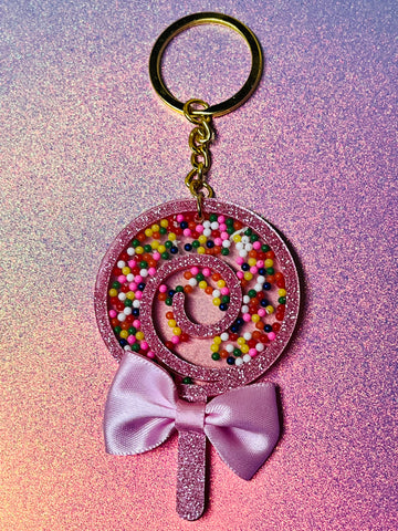 Lollipop shaker keychain