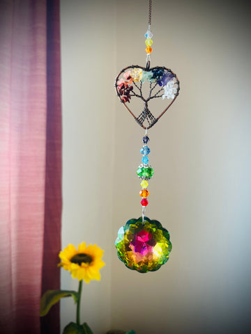 Tree of life chakra suncatcher