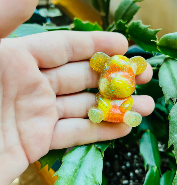 Mini candy corn halloween bear