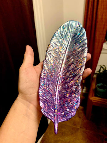 Feather trinket dish