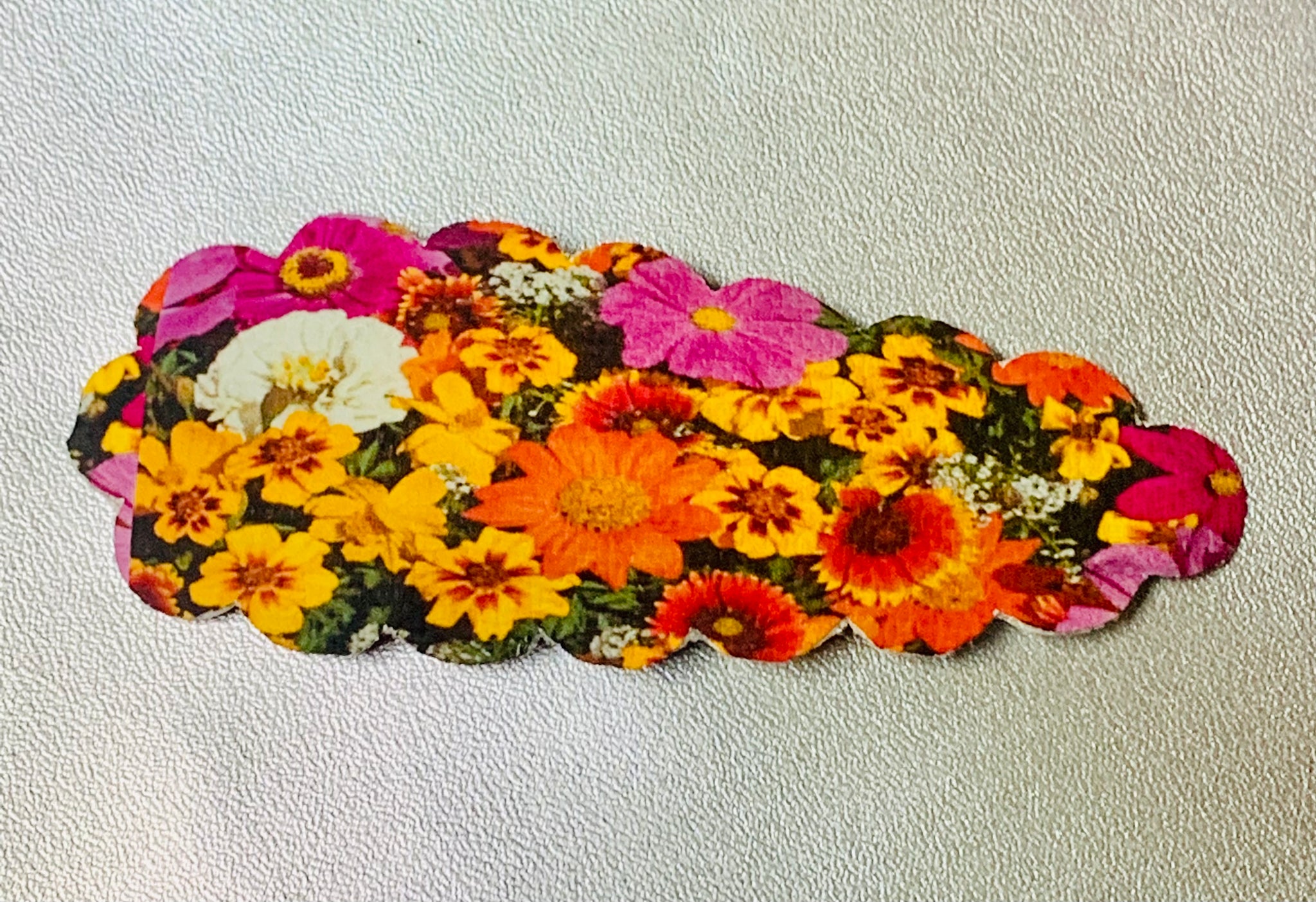 Jumbo wild flower hair clip
