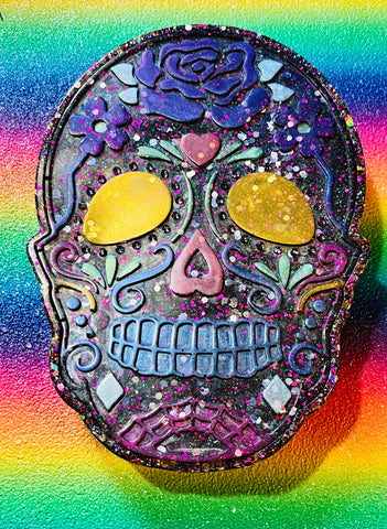 Sugar skull trinket box