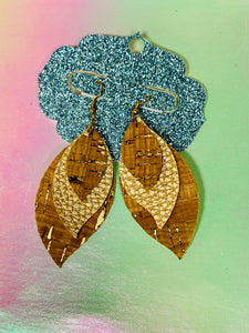 Layered cork dangles