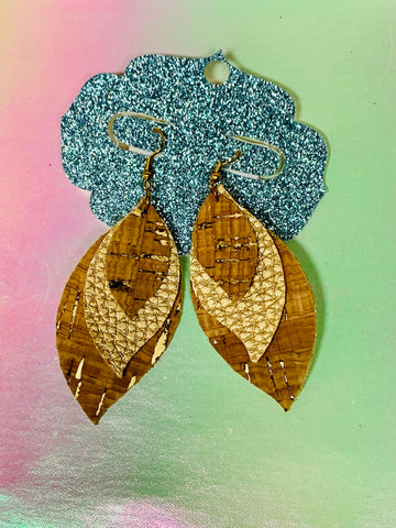 Layered cork dangles