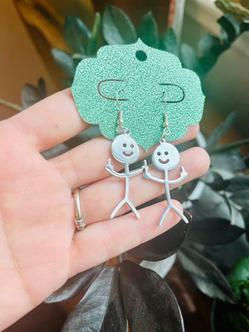 Flipping the bird earrings