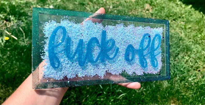 “Fuck off” wall decor