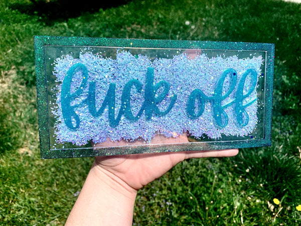 “Fuck off” wall decor